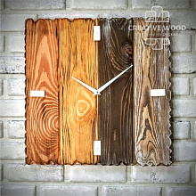 Панно в стиле Гранж Creative Wood Часы 1